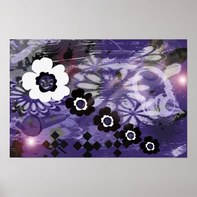 poster de música roxa (Frente)