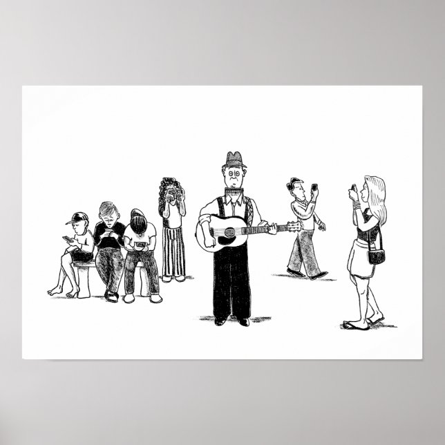 poster de músico ao vivo (Frente)