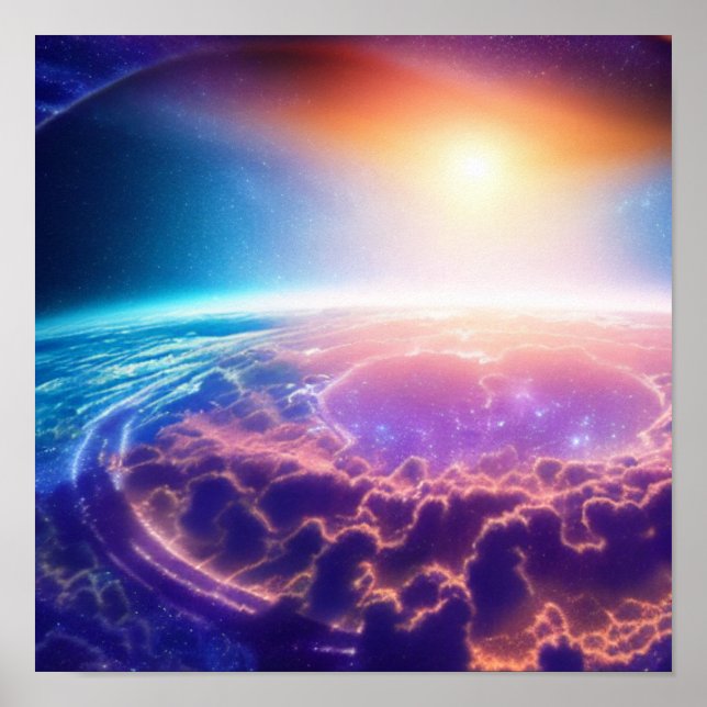 Poster de Nascimento Cósmico (Frente)