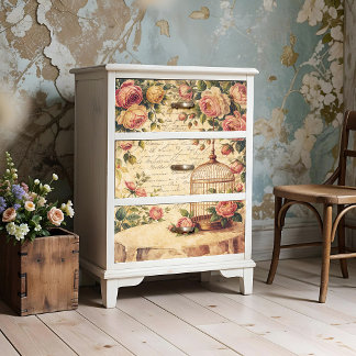 Poster De Nascimento Do chique Ou Papel De Decoupa