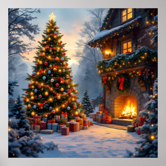 Poster de Natal ao ar livre (Frente)