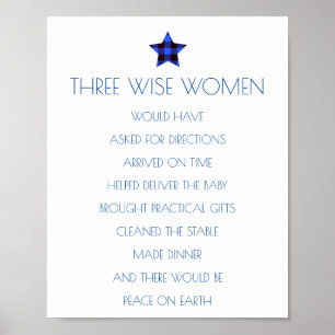 Poster de Natal de Três Mulheres Sábias
