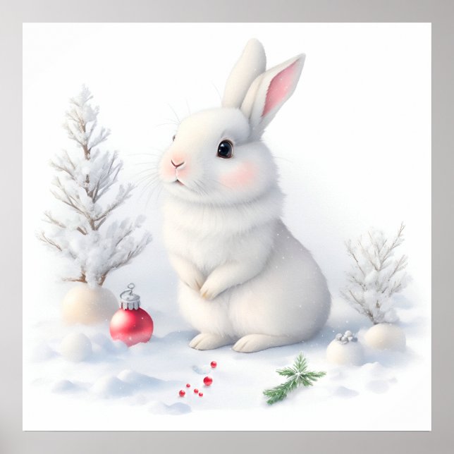 Poster de Natal do Bunny Bunny (Frente)