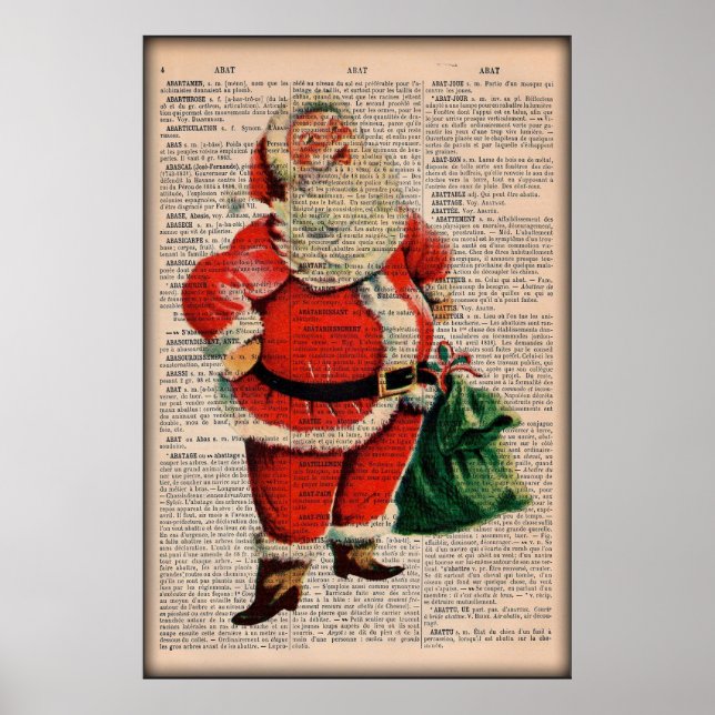 Poster de Natal do Papai Noel (Frente)