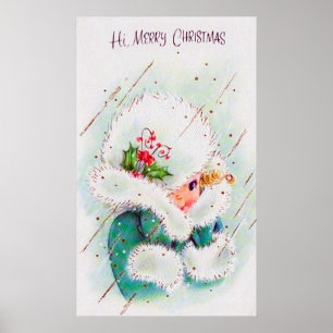 Poster de natal vintage de Natal para de Retros