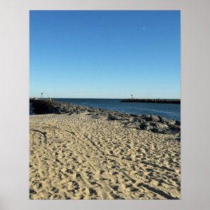 Poster de Navegação do Oceano de Praia