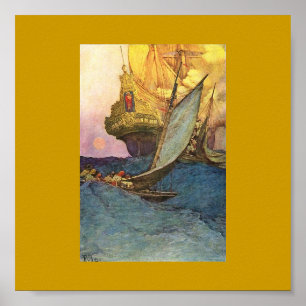 Poster de navio pirata