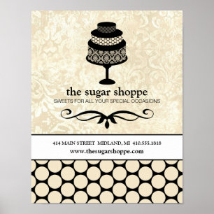 Poster de negócios de Bakery ou Designer de Bolo (
