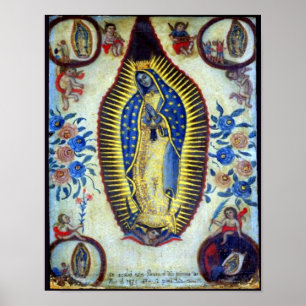 Poster de Nossa Senhora de Guadalupe e Apparições