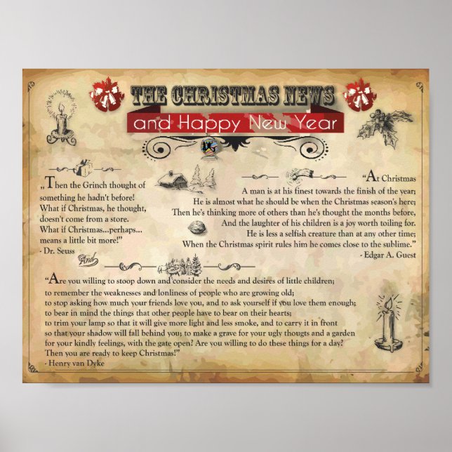 Poster de Notícias de Natal (Matte) (Frente)