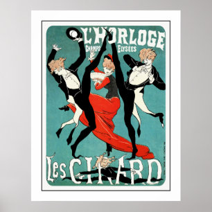 Poster de Nouveau da arte de Cheret:  Les Girard: