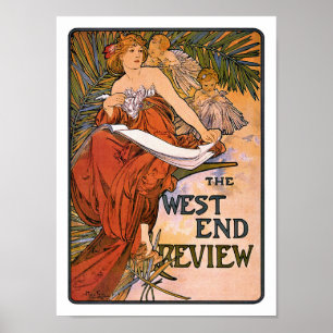 Poster de Nouveau da arte:  Mucha - revisão do