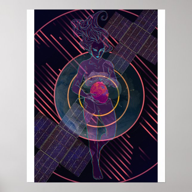 Poster de núcleo da Psyche (Frente)