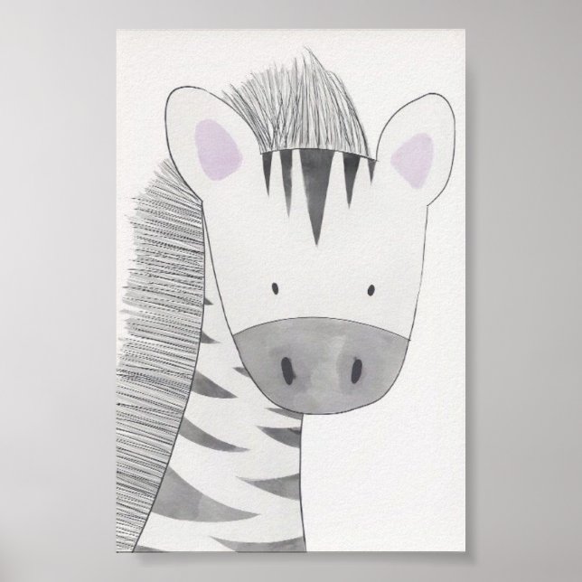 Poster de Nursery - Zebra (Frente)