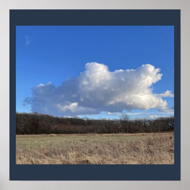 Poster de Nuvem Grande (Frente)