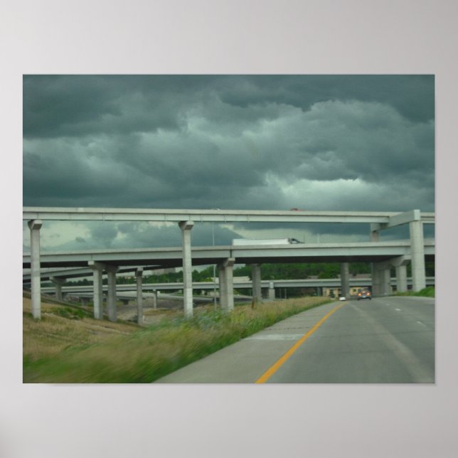 Poster de Nuvens de Tempestade (Frente)