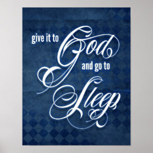 Poster Dê-o ao deus e vá-o dormir