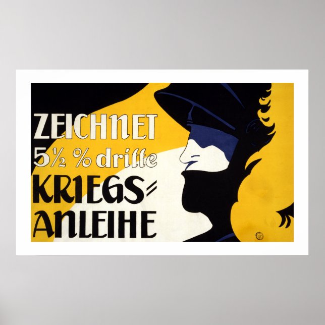 Poster de obrigações de guerra austríacas (branco) (Frente)