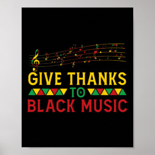 Poster Dê Obrigados A Black Music - História Mês J