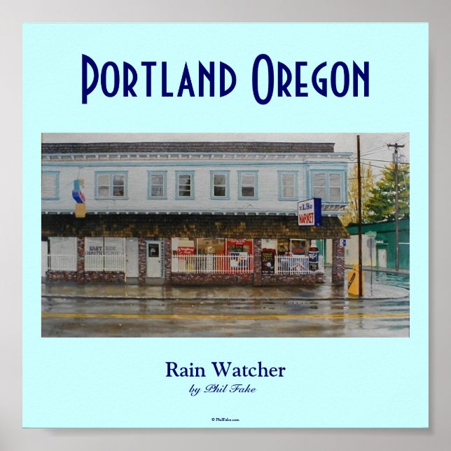 Poster de Observador de Chuva (Frente)