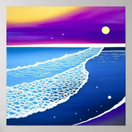 Poster de Oceano Violeta de Verão