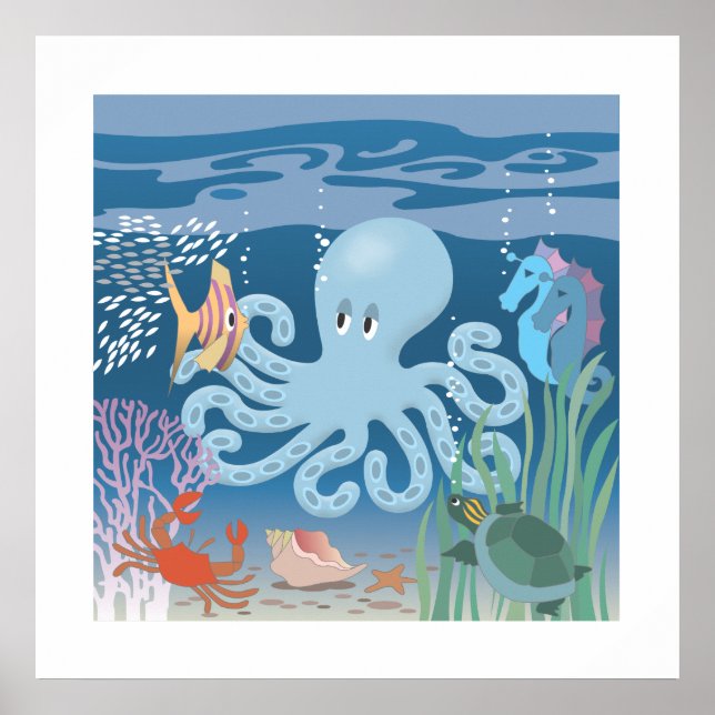 Poster de Octopus 25x25 (Frente)