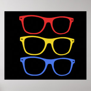 poster de óculos espessa
