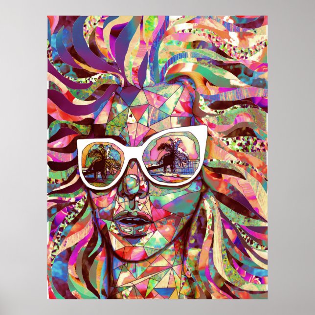 poster de "Óculos Sol num Sol de Verão" (Frente)