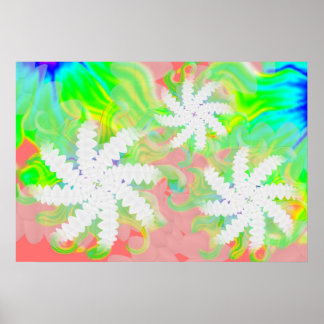 Poster de Odontologia de Sorriso de Dentes Corados