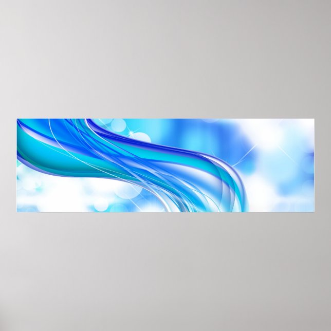 Poster de onda azul (Frente)