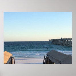 Poster de onda de praia