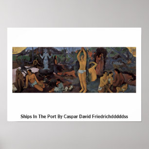 Póster De onde nós vimos? Por Paul Gauguin