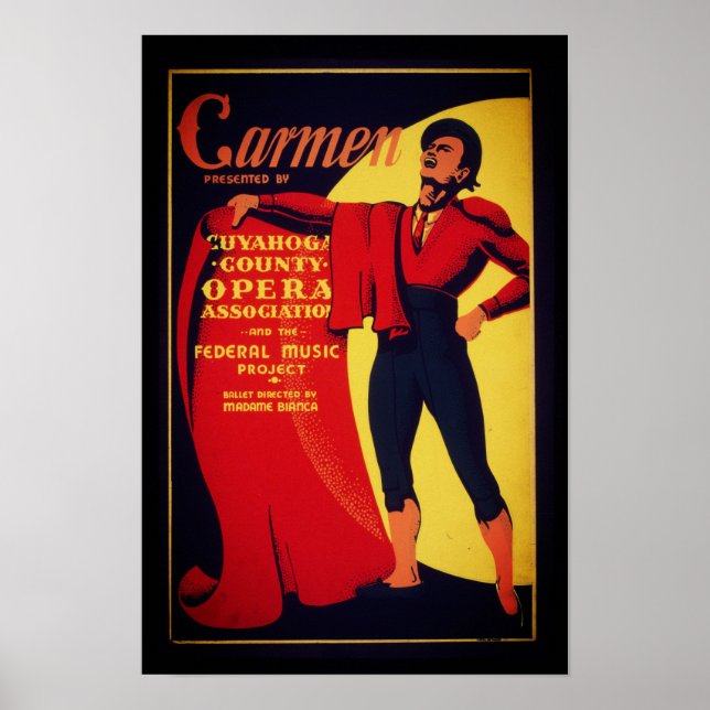 Poster de ópera carmen (Frente)