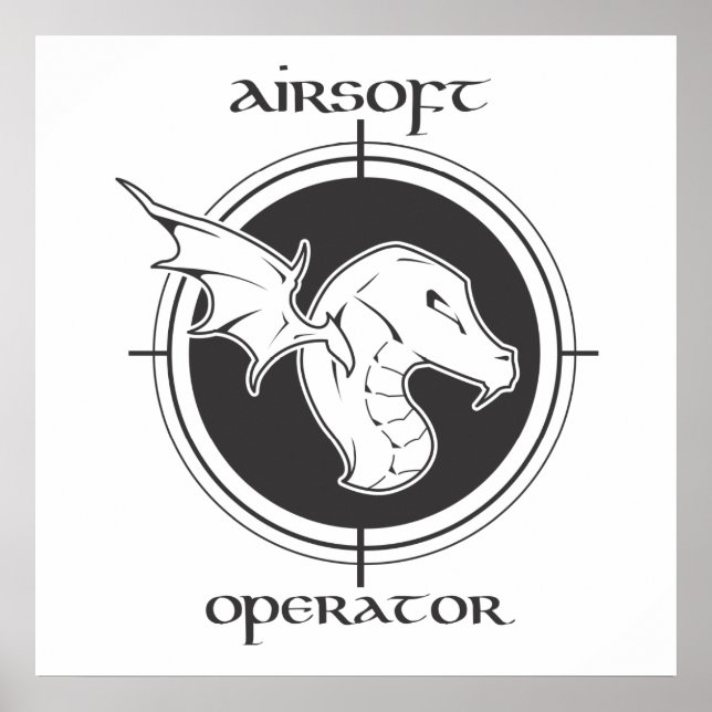 Poster de operador da Airsoft (Frente)