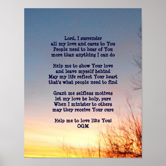 Poster de Oração do Dia a Dia (Frente)