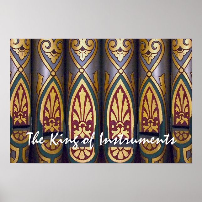 Poster de órgão Pipe (Frente)