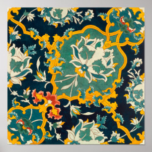 Poster de Ornamento Persa Antiquado