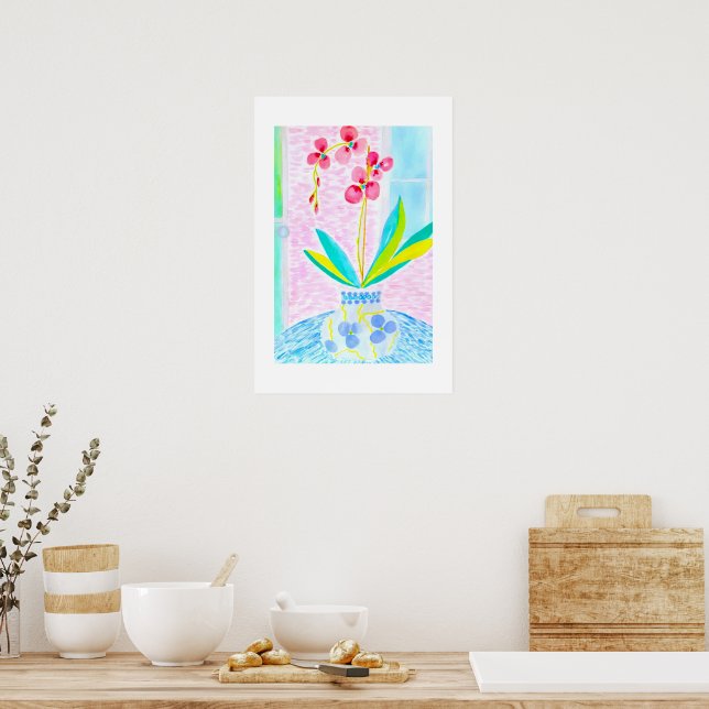 Poster de orquídea fresca (Cozinha)