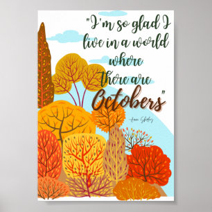Poster de outubro de Anne of Green Gables