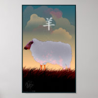 Poster de Ovelha Chinesa Zodiac