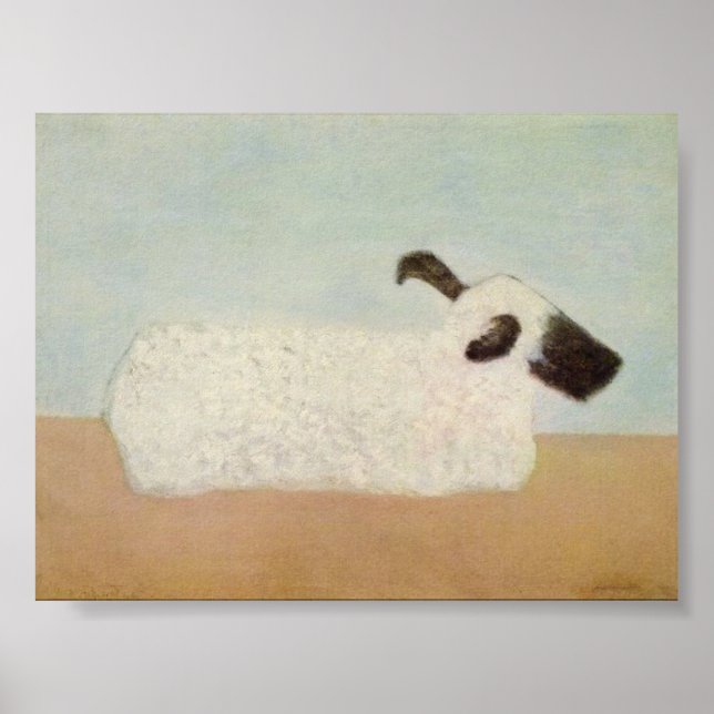 Poster de ovelha (por Milton Avery) (Frente)