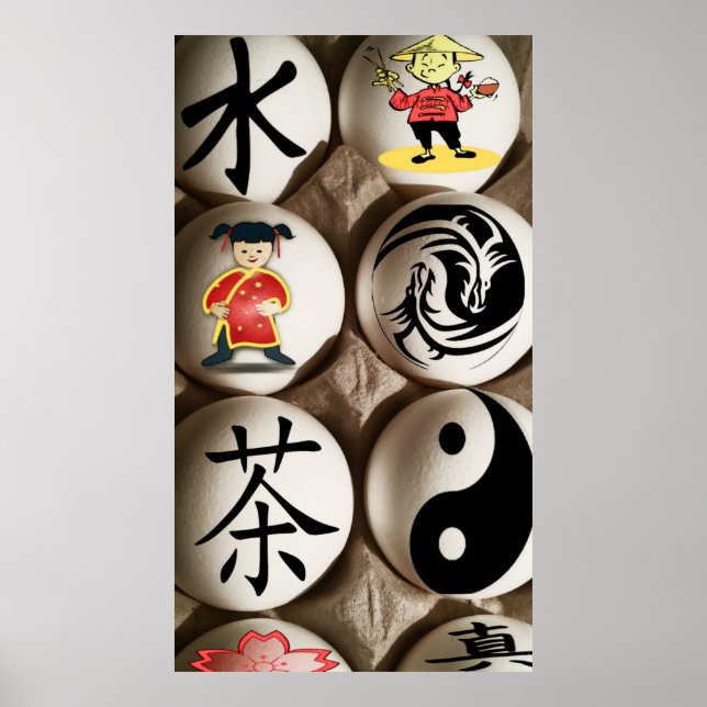 Poster de ovos chineses (Frente)