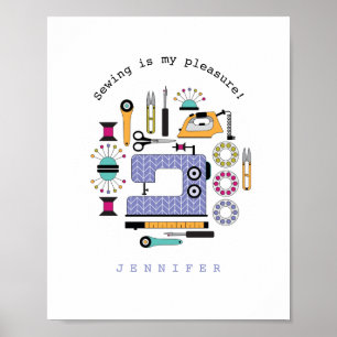 Poster de padrão de ferramentas e suprimentos de c