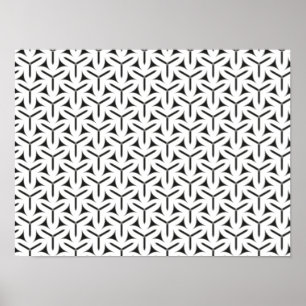 Poster de padrão de lâminas góticas