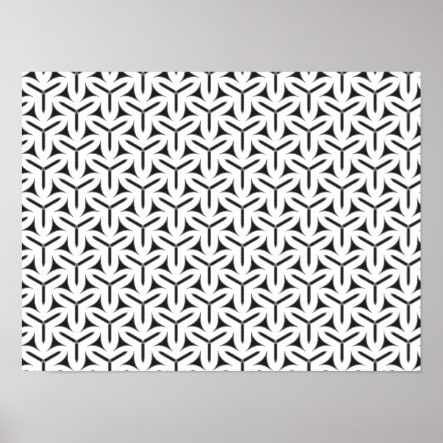 Poster de padrão de lâminas góticas (Frente)