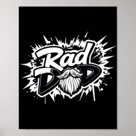 Poster de Pai de Rad - Presente do Dia de os pais