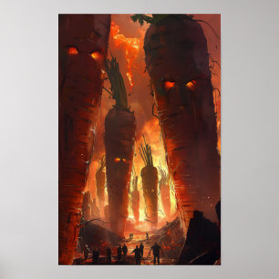 Poster de Paisagem Apocalipta - Escuro e Dominante