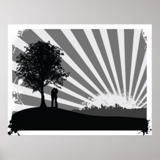 Poster de paisagem da cidade