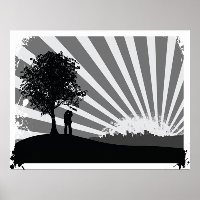 Poster de paisagem da cidade (Frente)