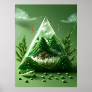 Poster de Paisagem de Montanha Majestosa